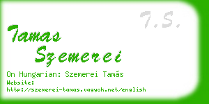 tamas szemerei business card